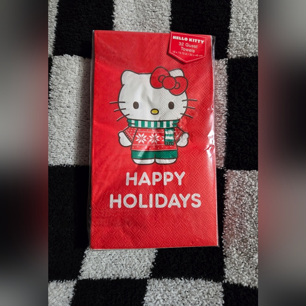 Hello Kitty 32 pack holiday Christmas Xmas napkins 2023